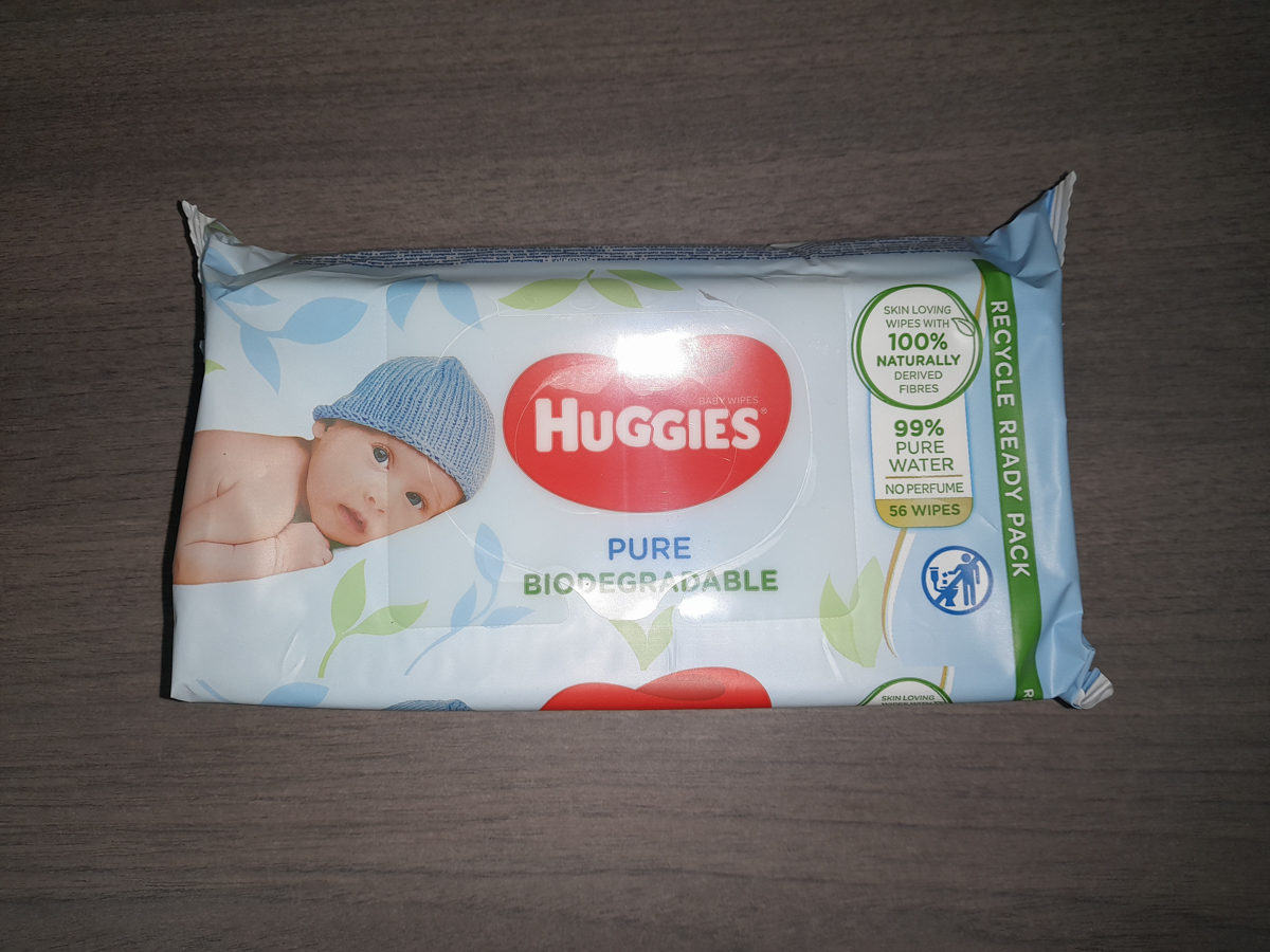 Huggies Chusteczki nawilżane  Pure BIO 56
